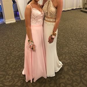 Blush pink prom dress!
